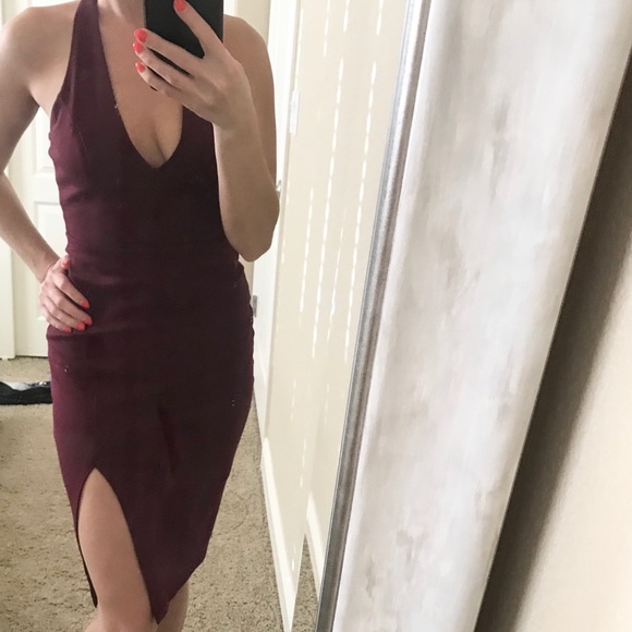 Burgandy dress NWOT - Picture 5 of 5